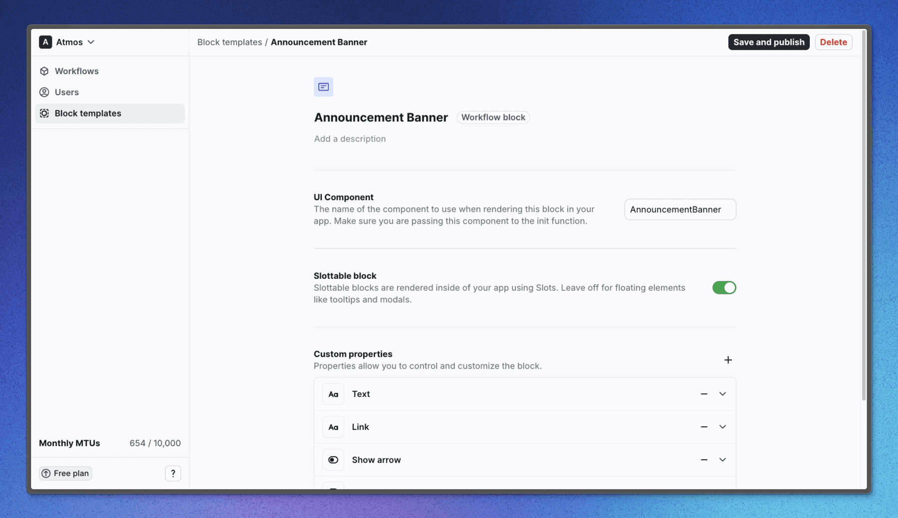 Flows 2.0 custom component editor