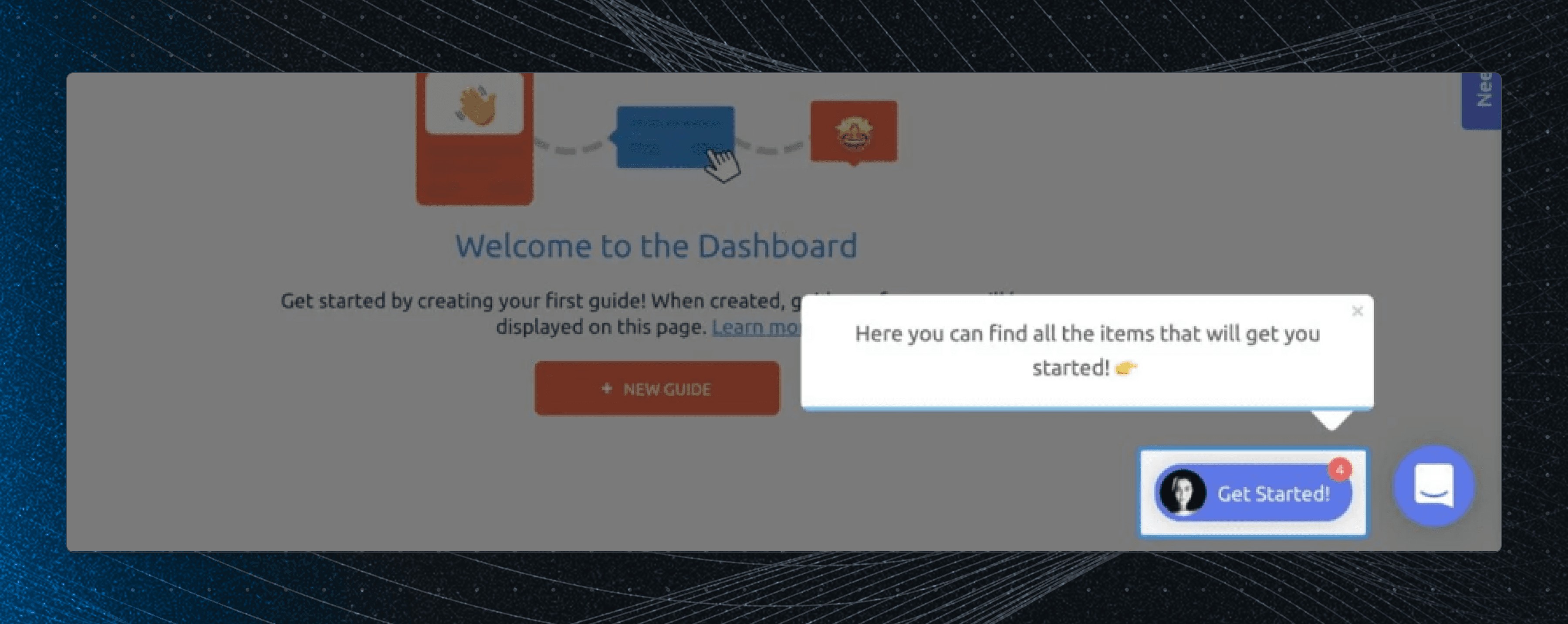 Illustration of a clunky tooltip in a product