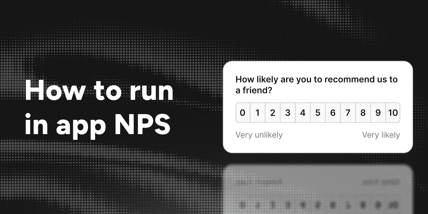 Illustration of NPS survey
