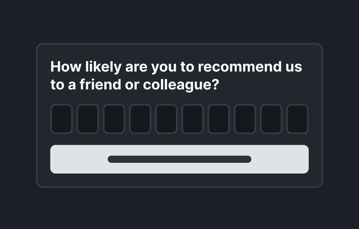 Net Promoter Score (NPS) survey