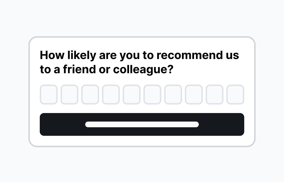 Net Promoter Score (NPS) survey
