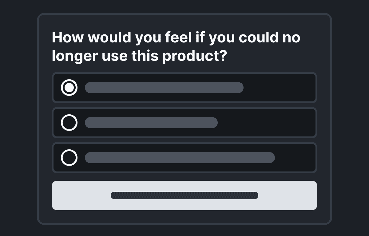 Product-Market Fit (PMF) survey