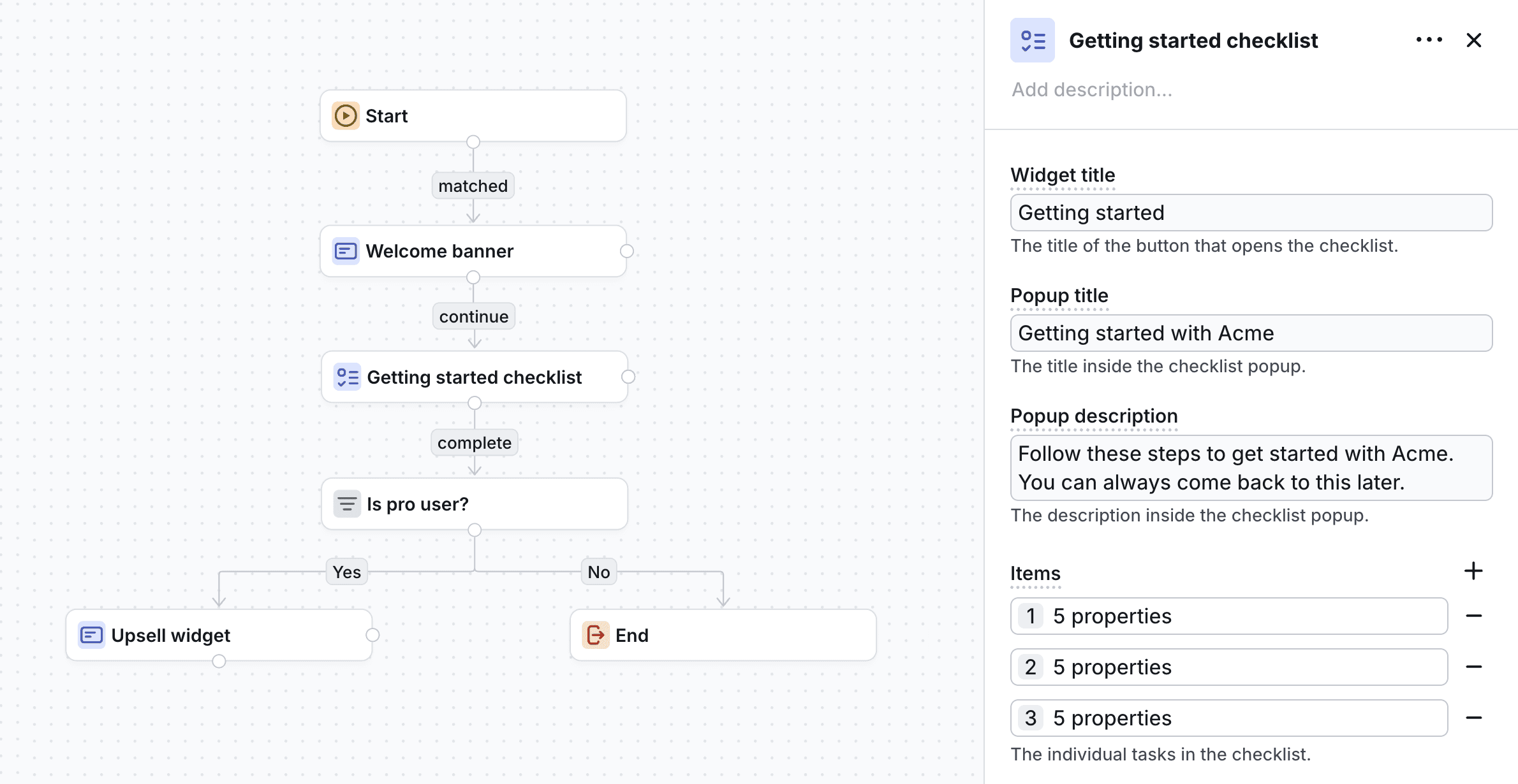 Visual workflow editor