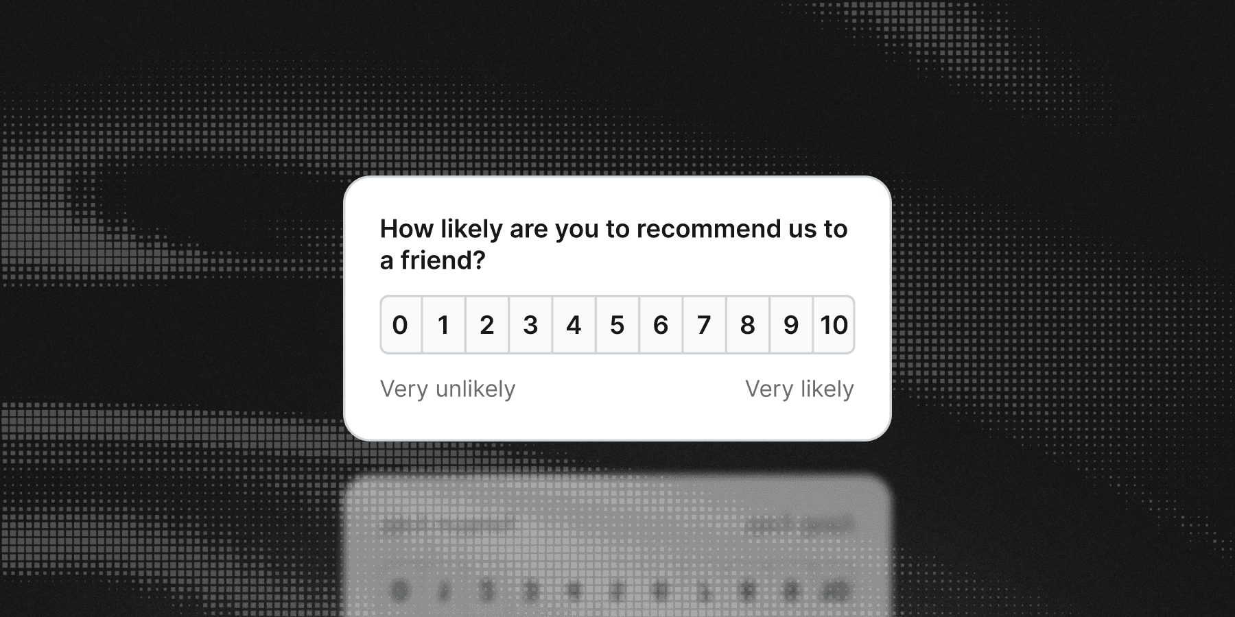 An example of an NPS survey