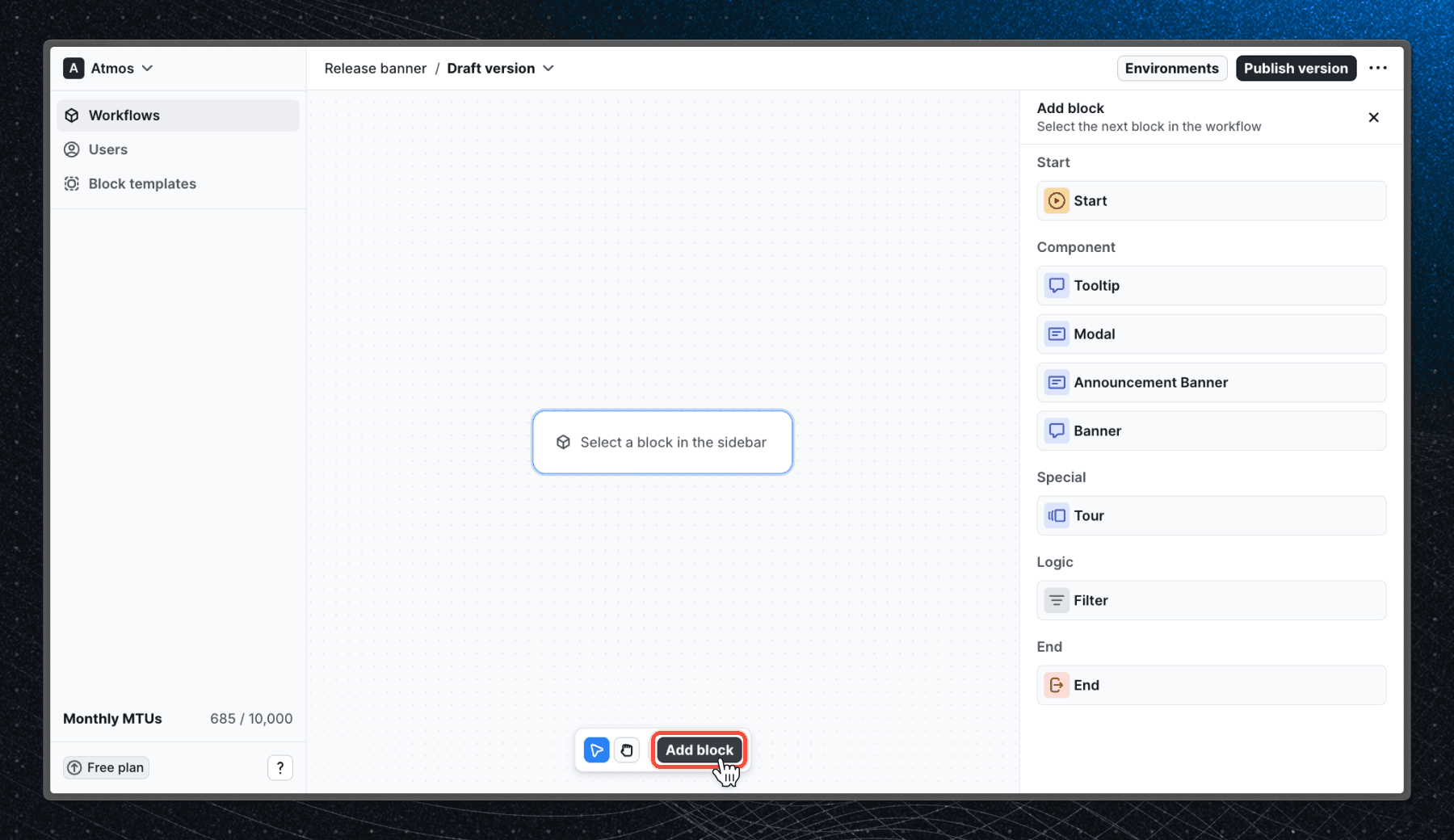 Add block