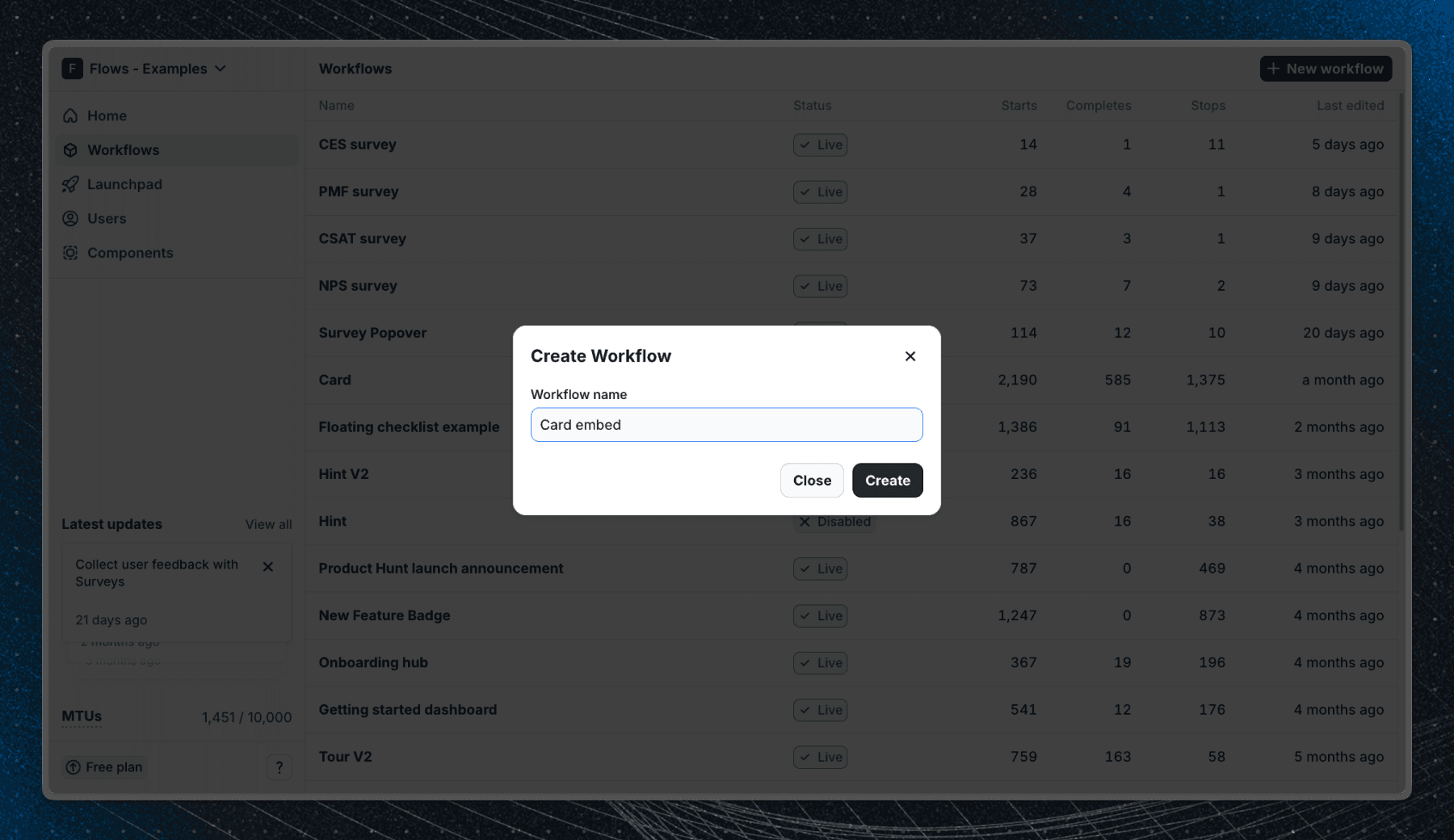 Create workflows