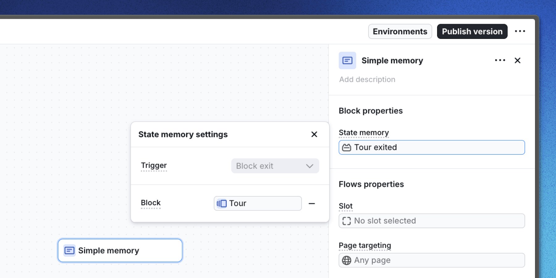 State memory properties