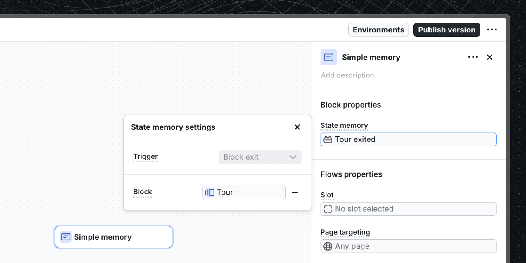 State memory properties