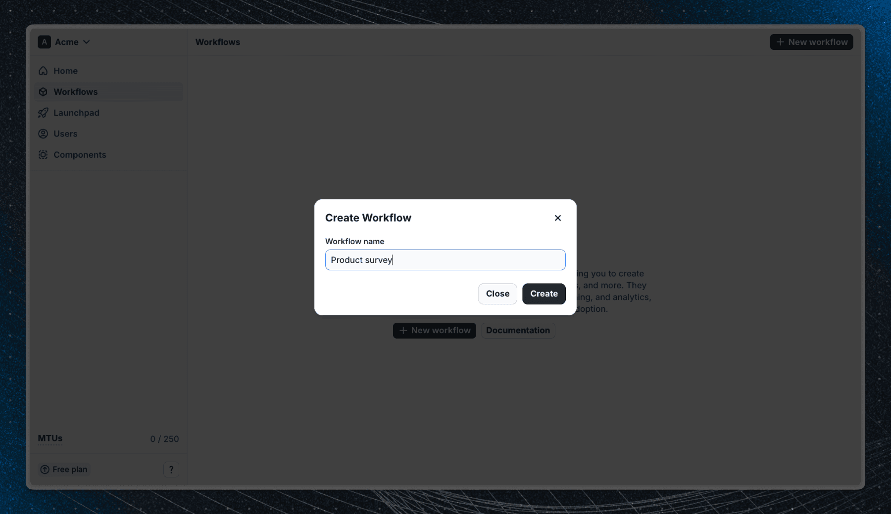 Create workflows