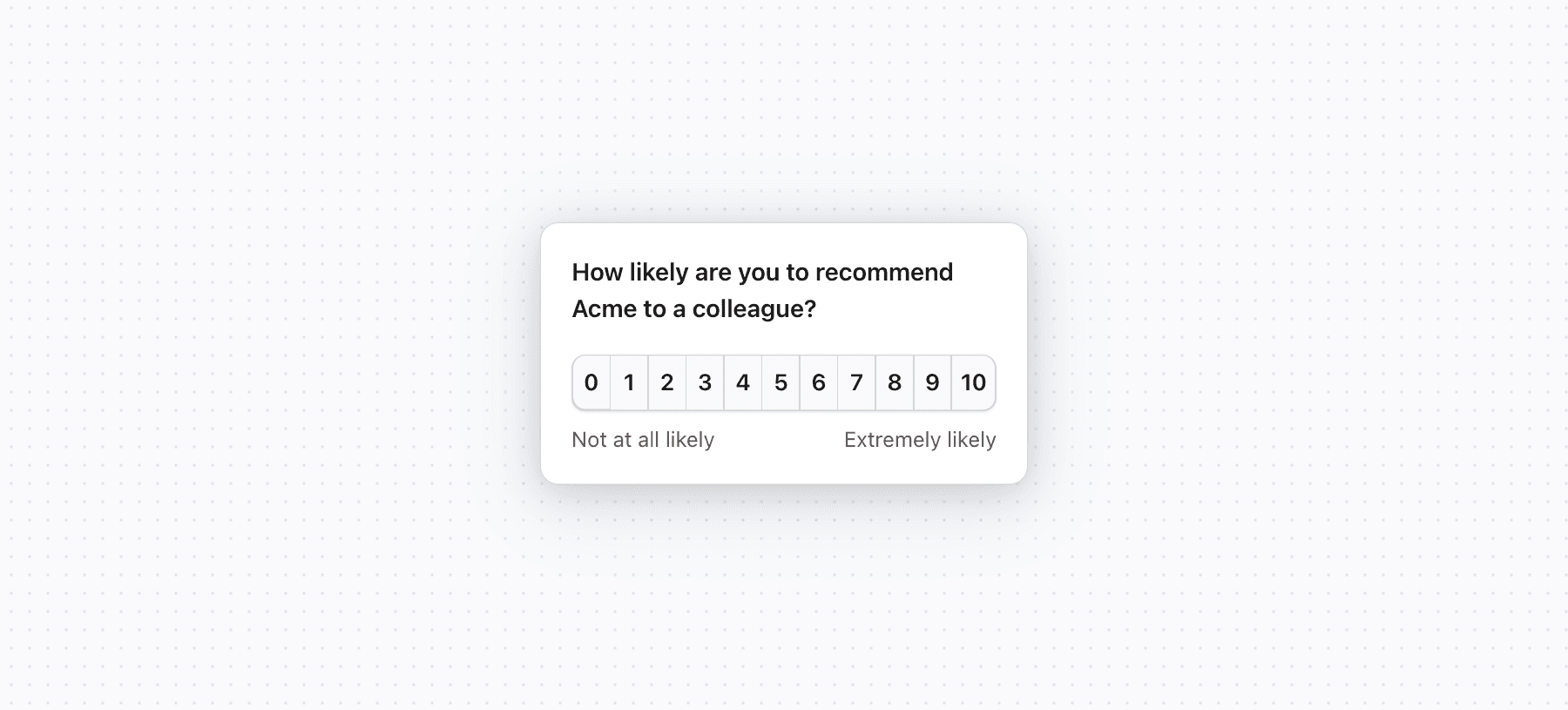 Survey example